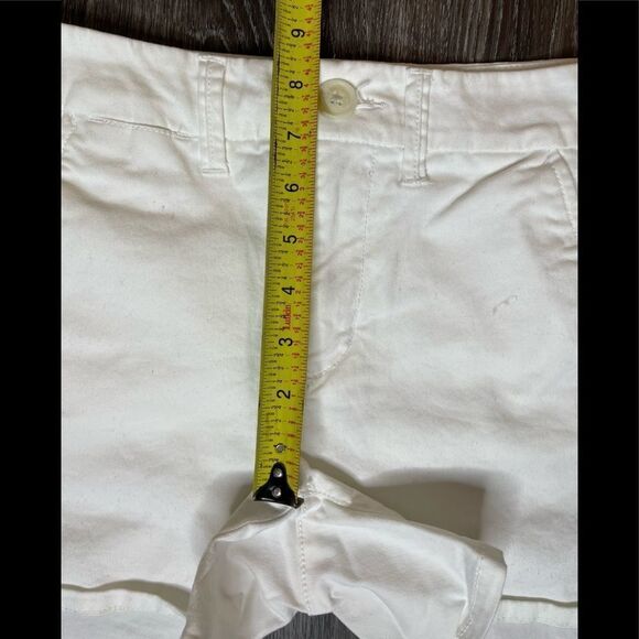 American Eagle Outfitters Size 0 AEO white Hi rise Shortie Stretch Shorts - Picture 7 of 11